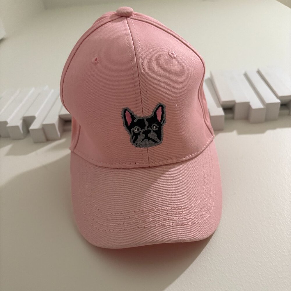 Pink French Bulldog Hat